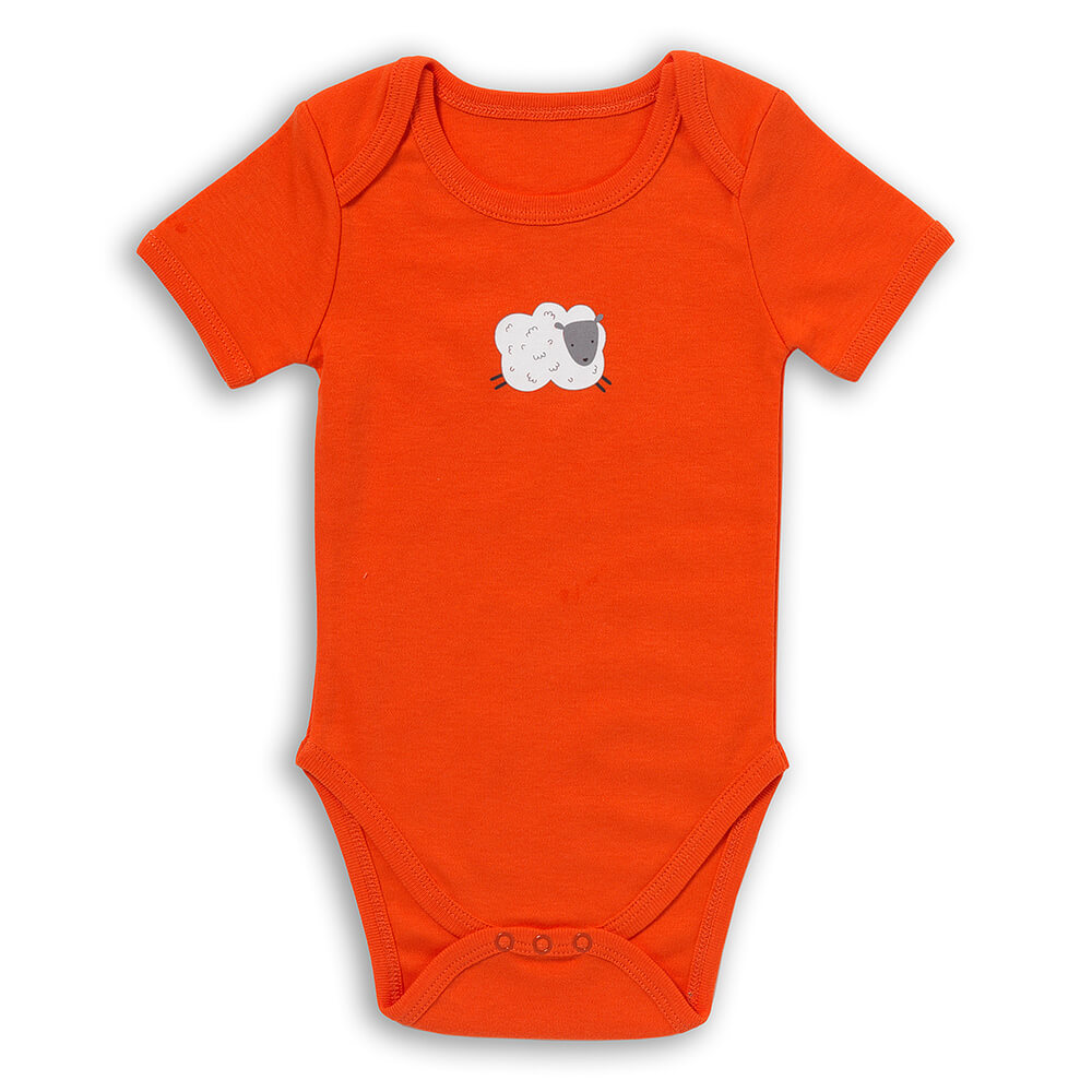 100% Organic Short Sleeve Baby Body - 5-pack