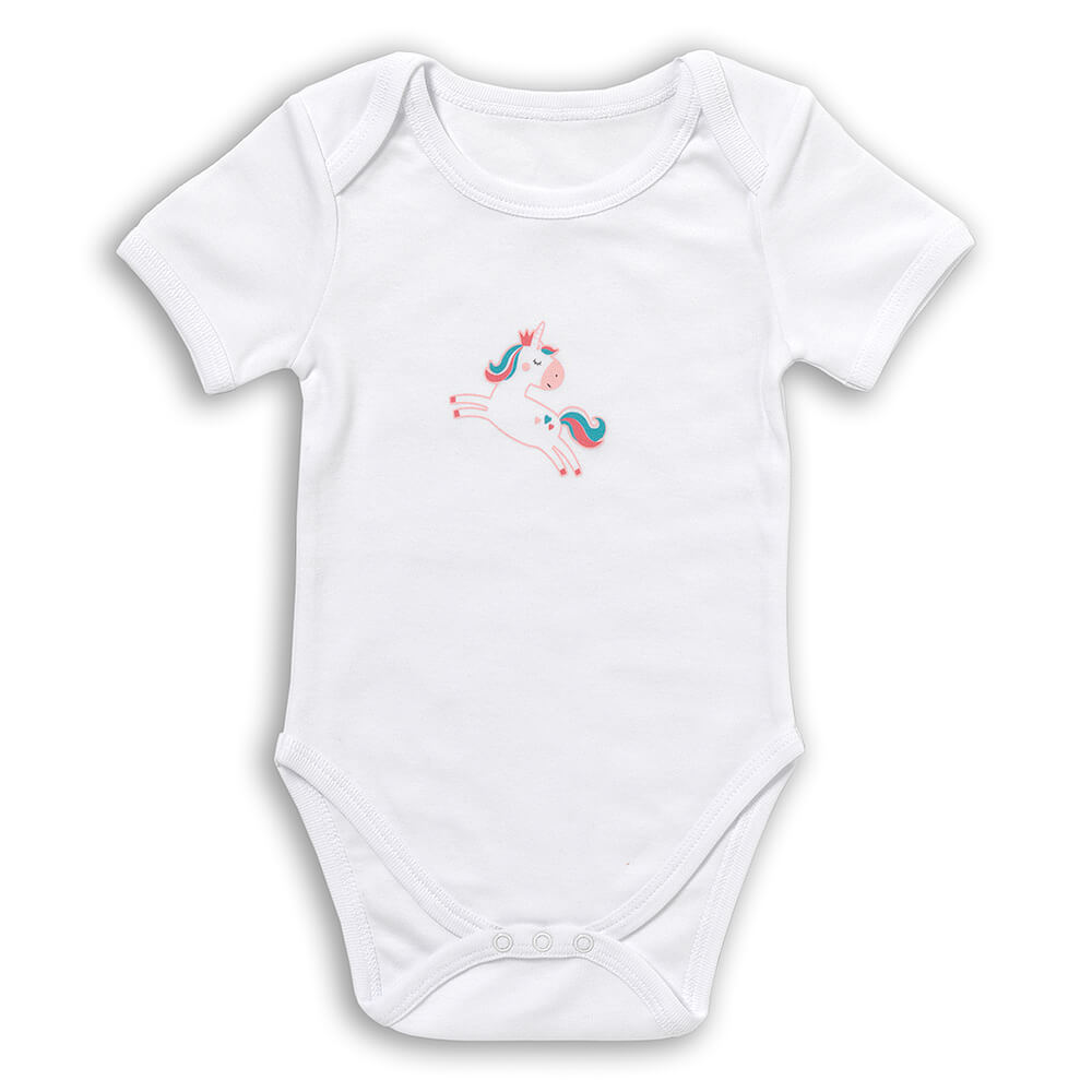 100% Organic Short Sleeve Baby Body - 5-pack