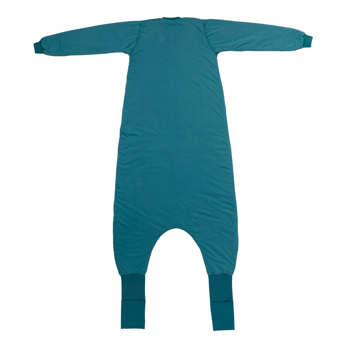 Adult Sleeping Bag with Feet & Detachable Sleeves - 3.5 TOG_Teal_back_1189
