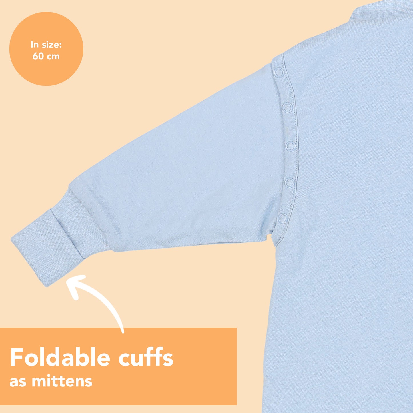 Sleeping Bag with Feet & Foldable Feet Covers - 2.5 TOG