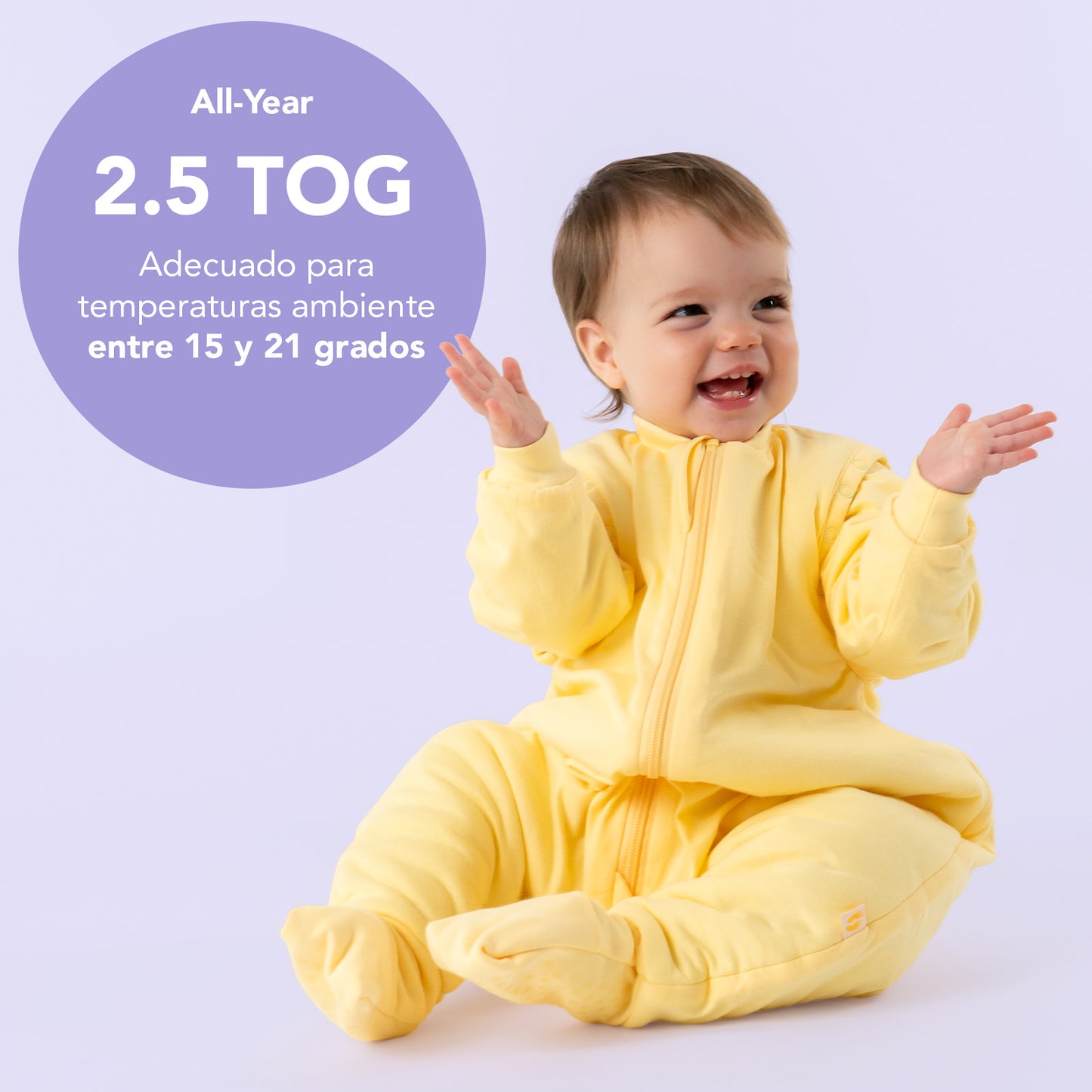 Sleeping Bag with Feet & Foldable Feet Covers - 2.5 TOG