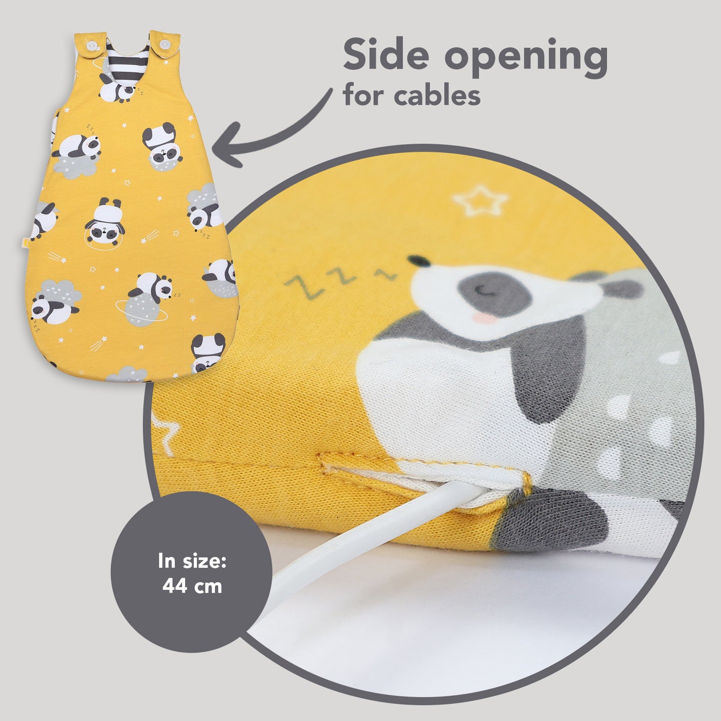 Baby Sleeping Bag - 2.5 TOG_Panda_detail3_1205