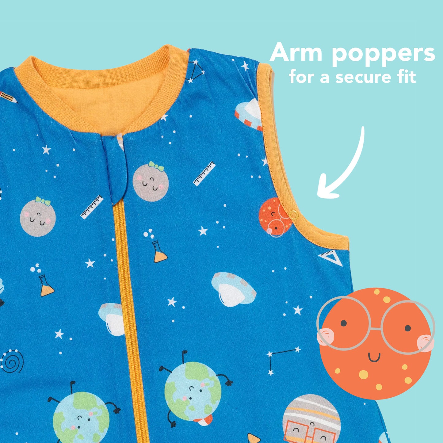 Sleeping Bag with Feet & Foldable Feet Covers - 1.0 TOG