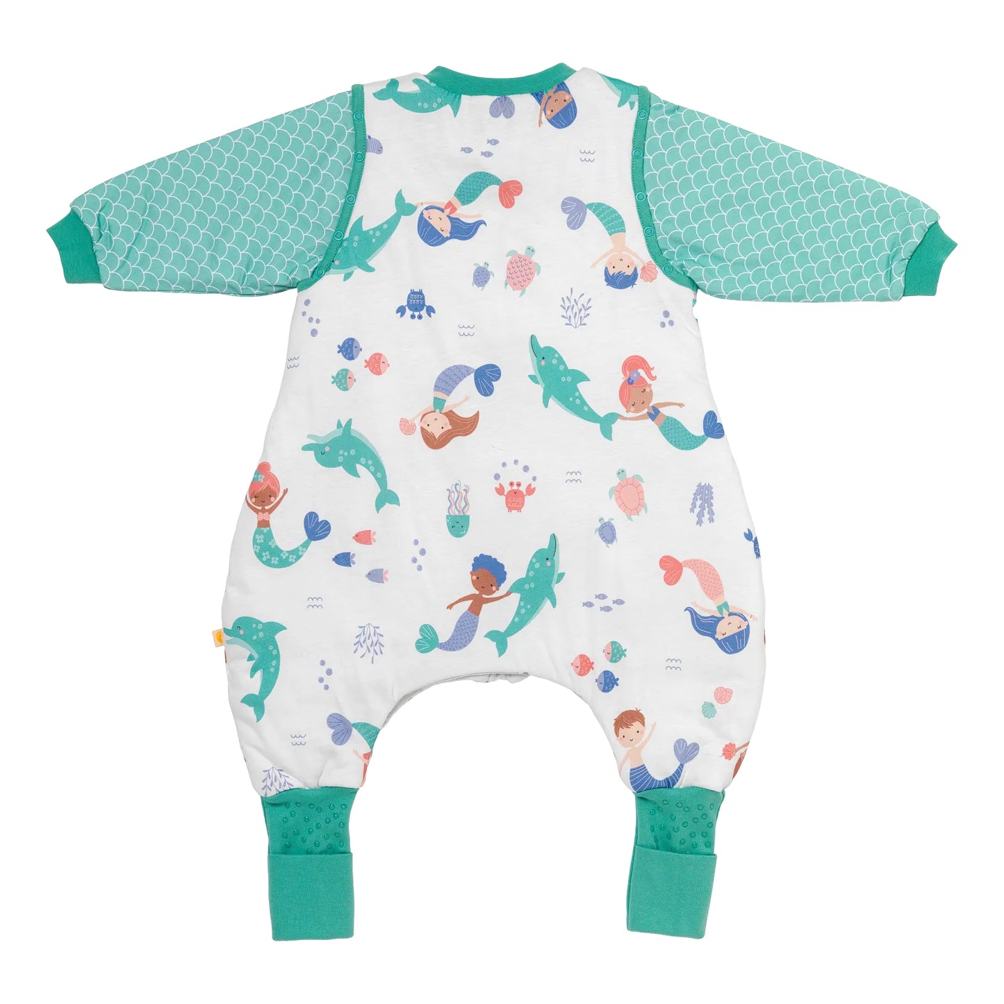 Sleeping Bag with Feet & Foldable Feet Covers - 2.5 TOG_Mermaid_back2_461