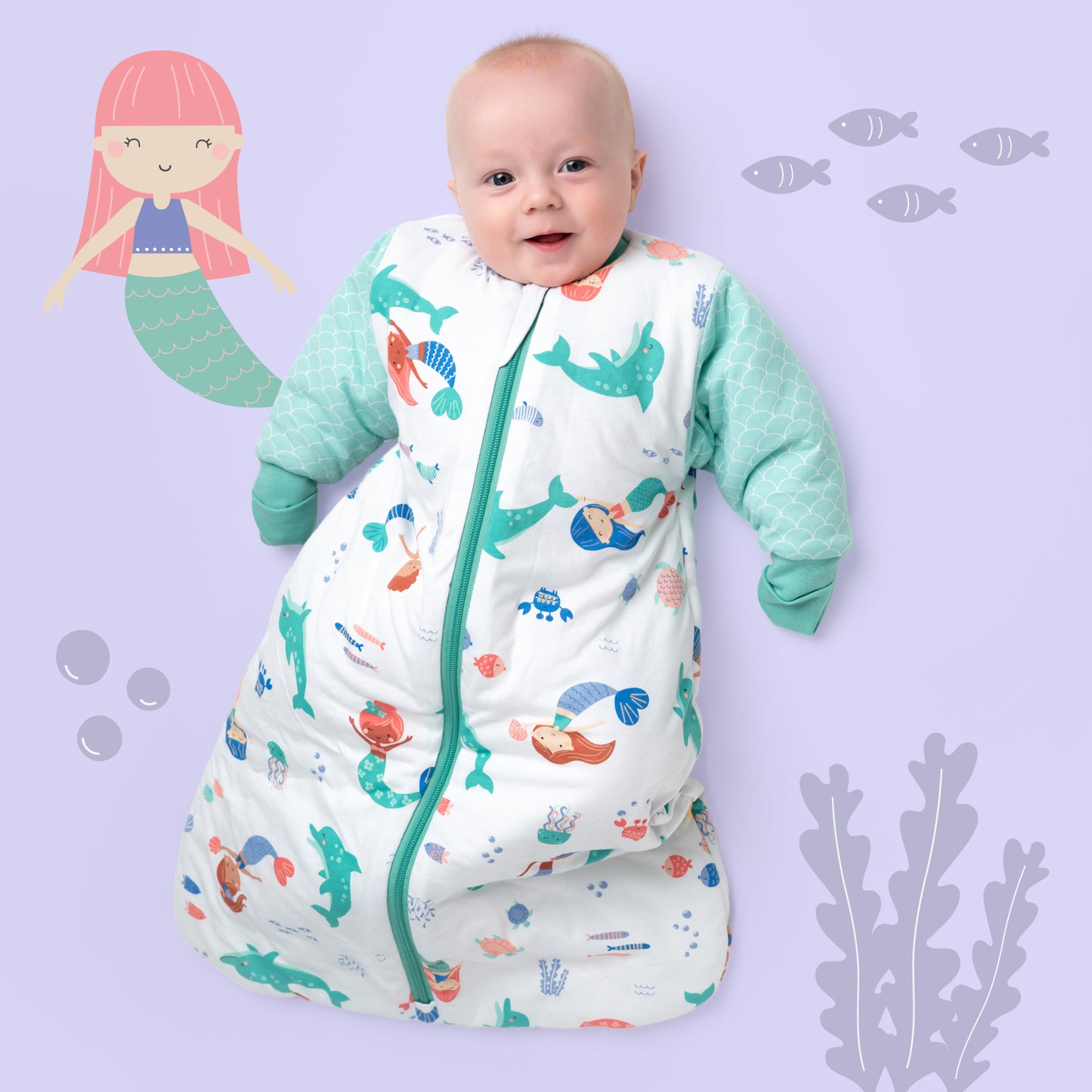 Long Sleeve Baby Sleeping Bag - 3.5 TOG