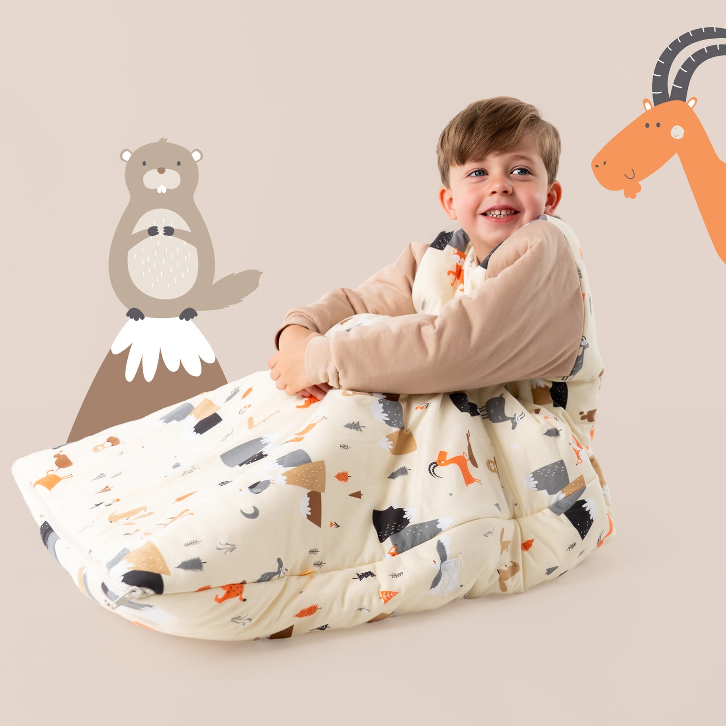 Long Sleeve Baby Sleeping Bag - 3.5 TOG