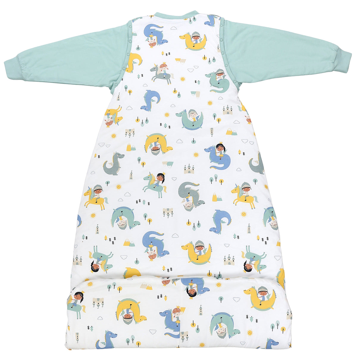 Long Sleeve Baby Sleeping Bag - 3.5 TOG_Fantasia_back2_471