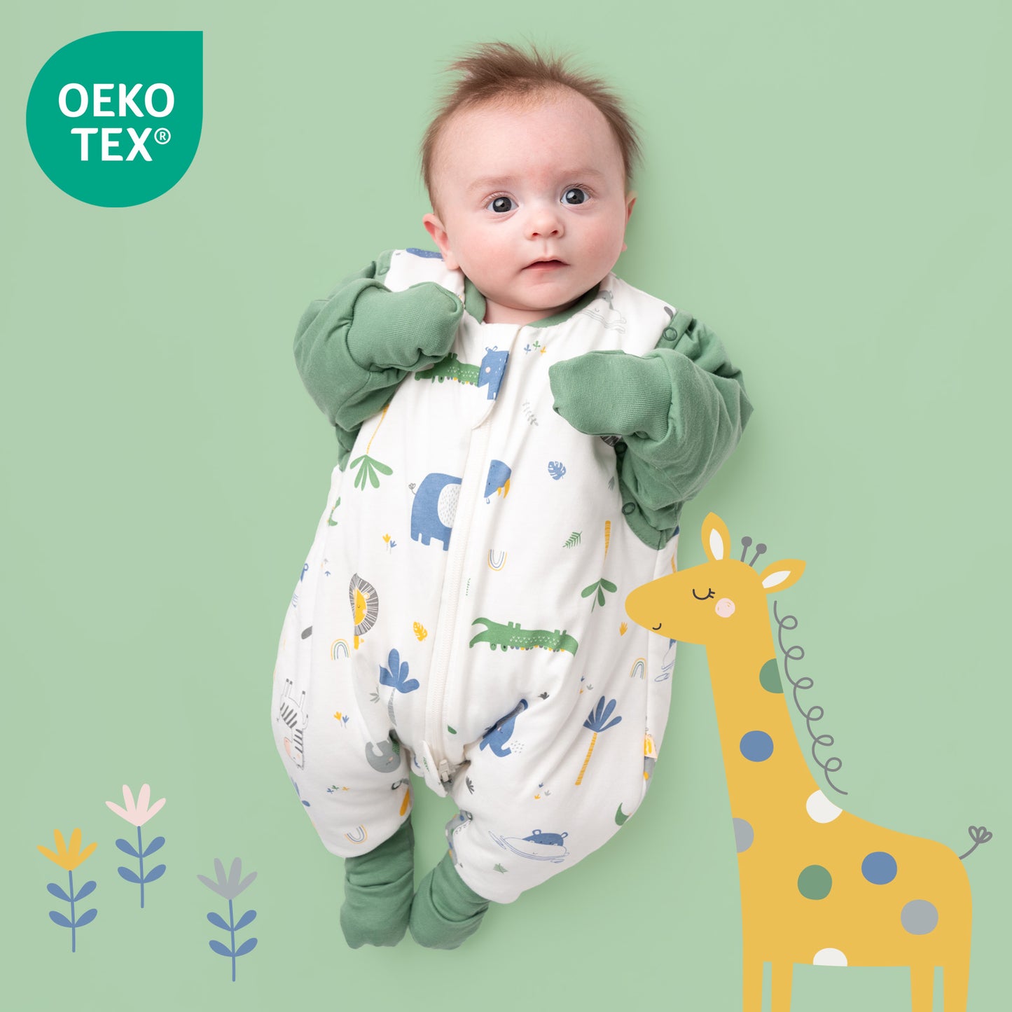 Sleeping Bag with Feet, Foldable Feet Covers & Sleeves - 1.0 TOG