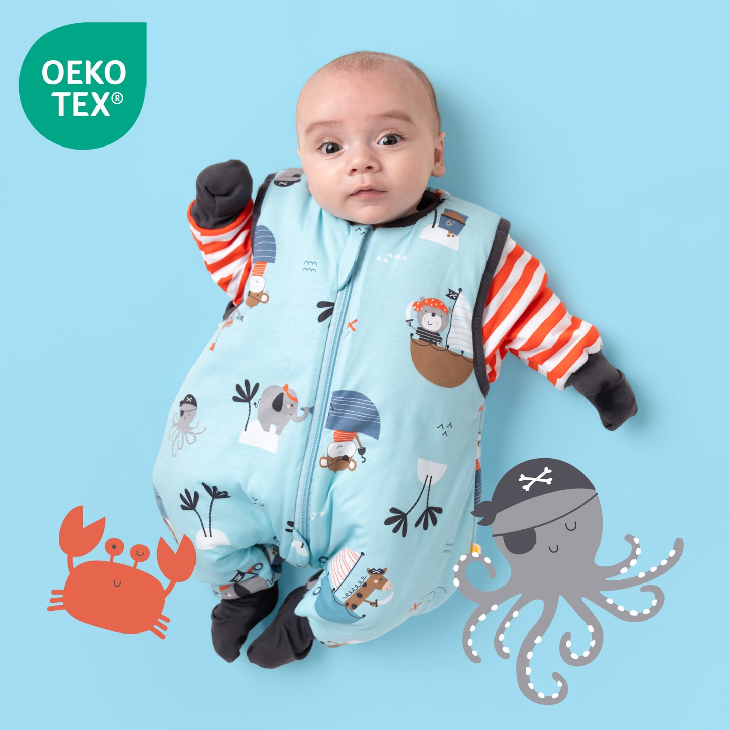 Sleeping Bag with Feet, Foldable Feet Covers & Sleeves - 1.0 TOG