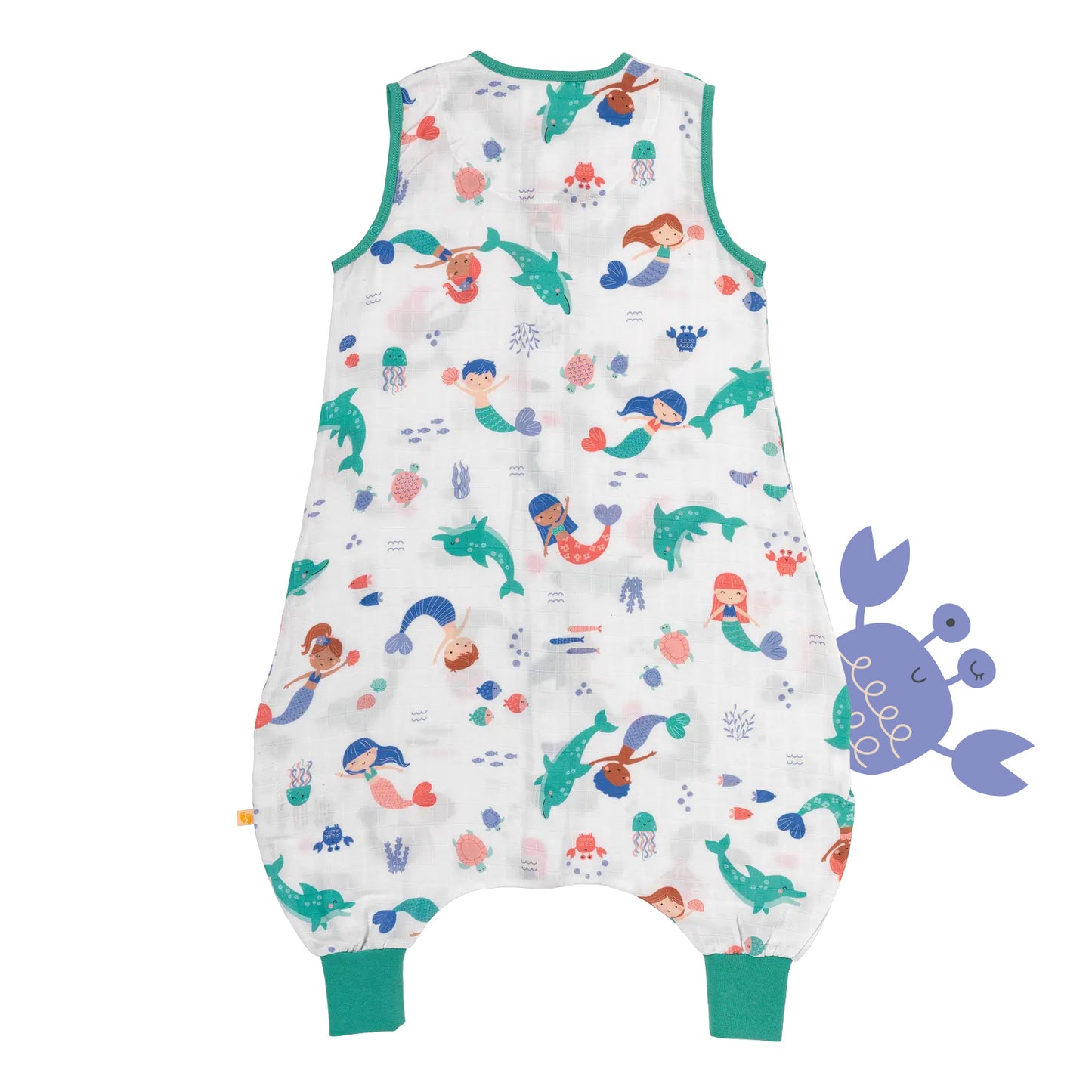 Muslin Sleeping Bag with Feet - 0.5 TOG