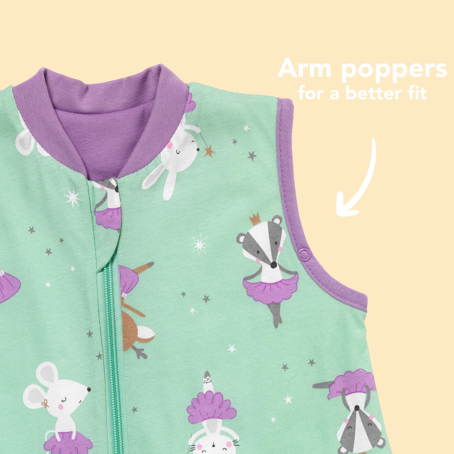 Sleeping Bag with Feet & Foldable Feet Covers - 1.0 TOG