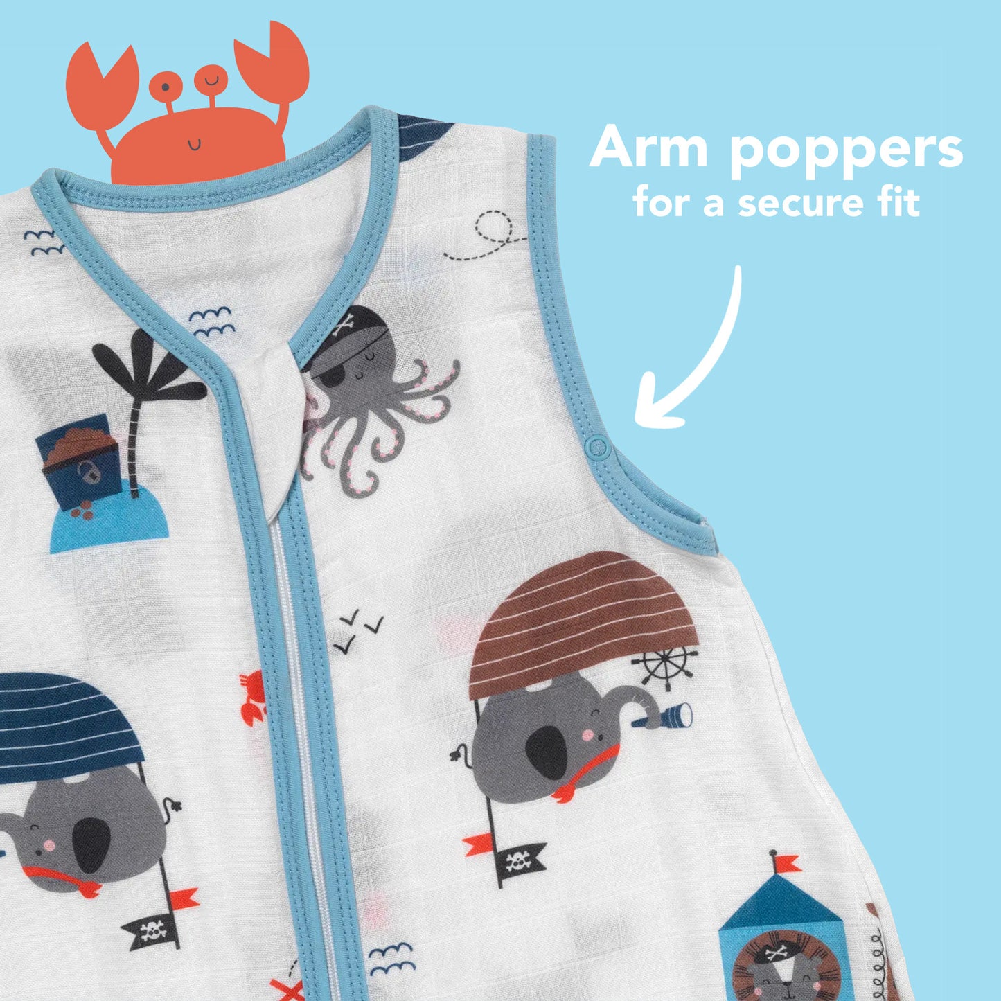 Muslin Baby Sleeping Bag - 0.5 TOG
