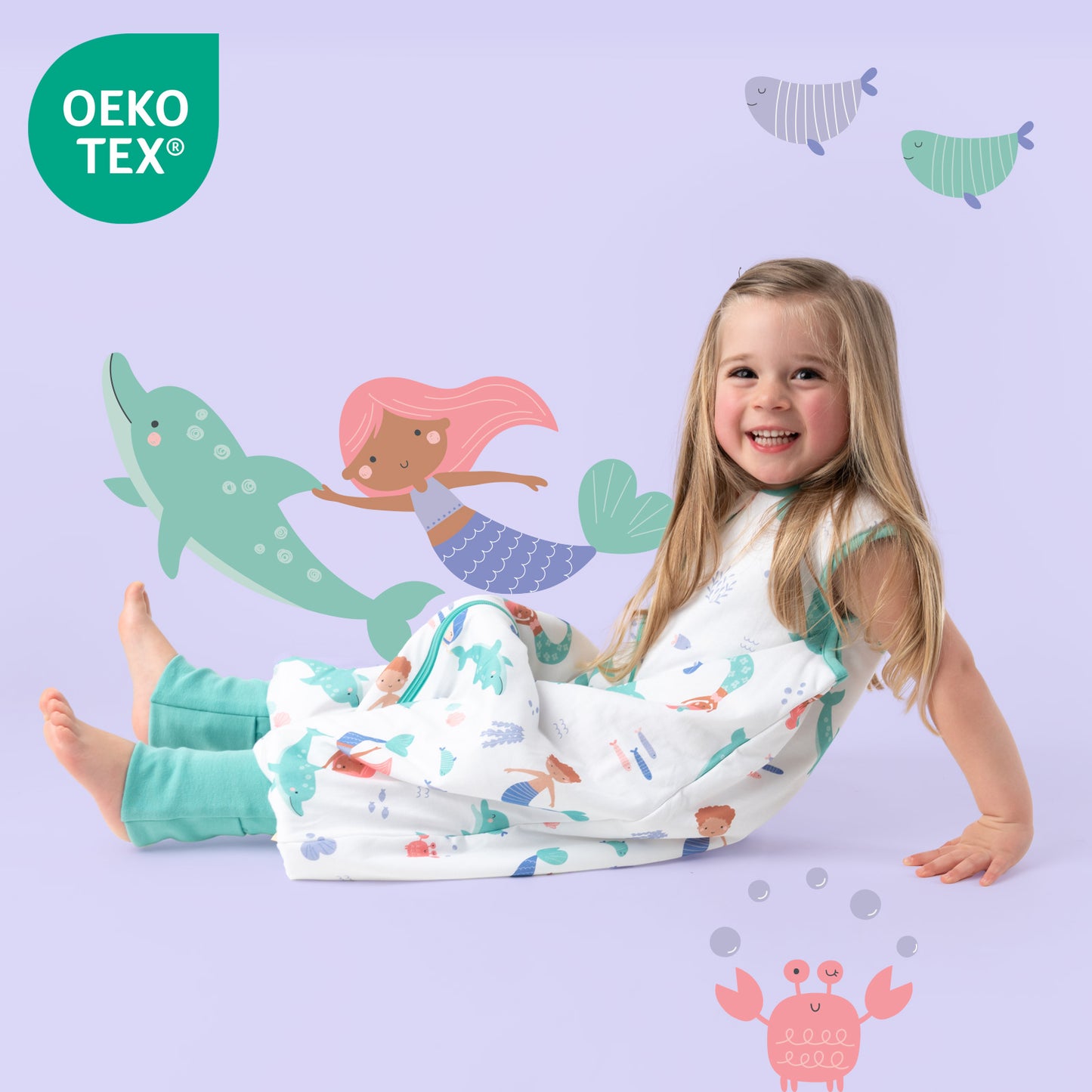 Sleeping Bag with Feet & Foldable Feet Covers - 1.0 TOG