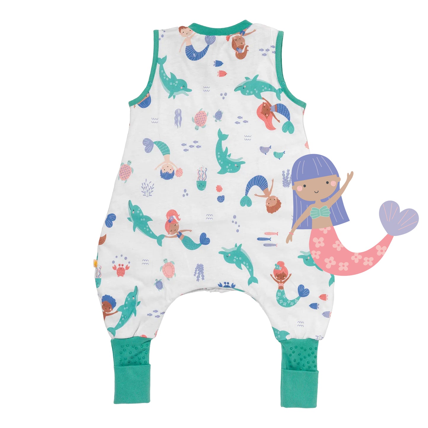 Sleeping Bag with Feet & Foldable Feet Covers - 1.0 TOG