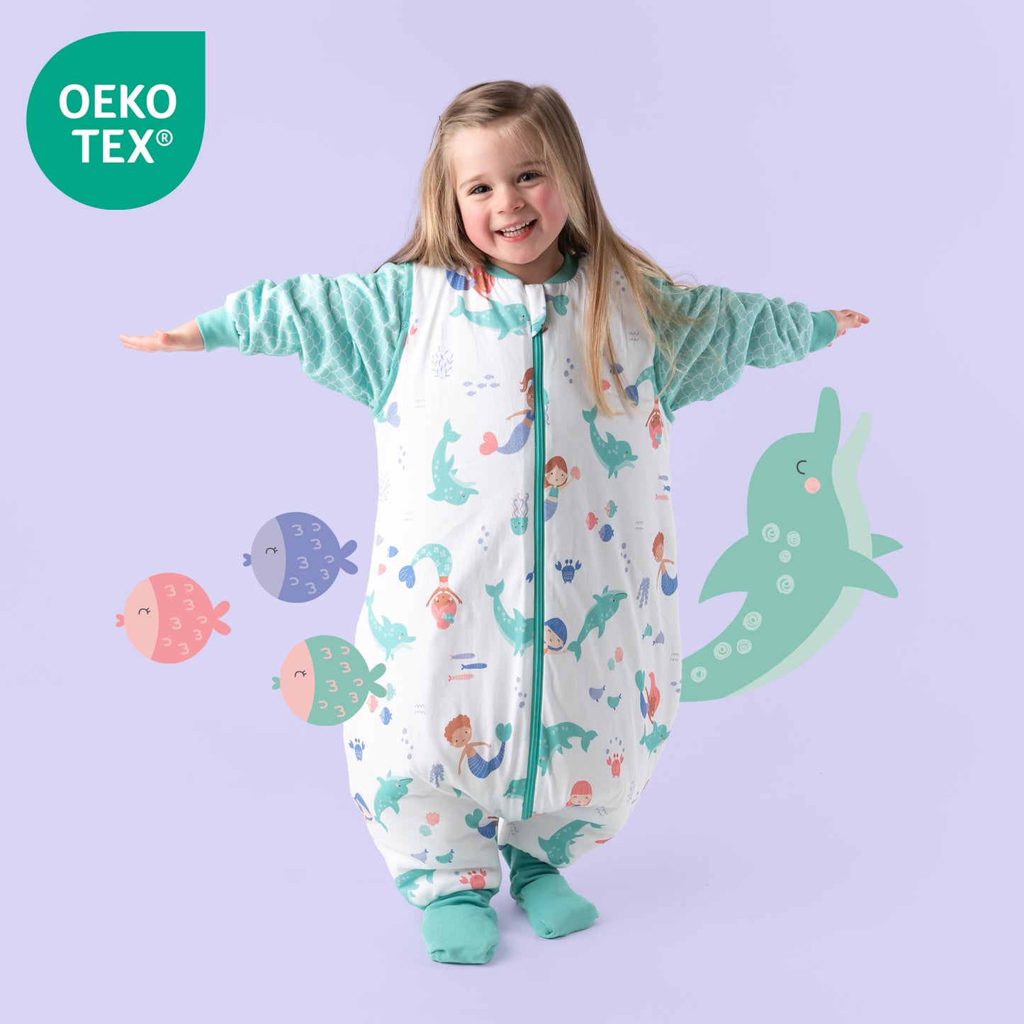Sleeping Bag with Feet, Foldable Feet Covers & Sleeves - 1.0 TOG