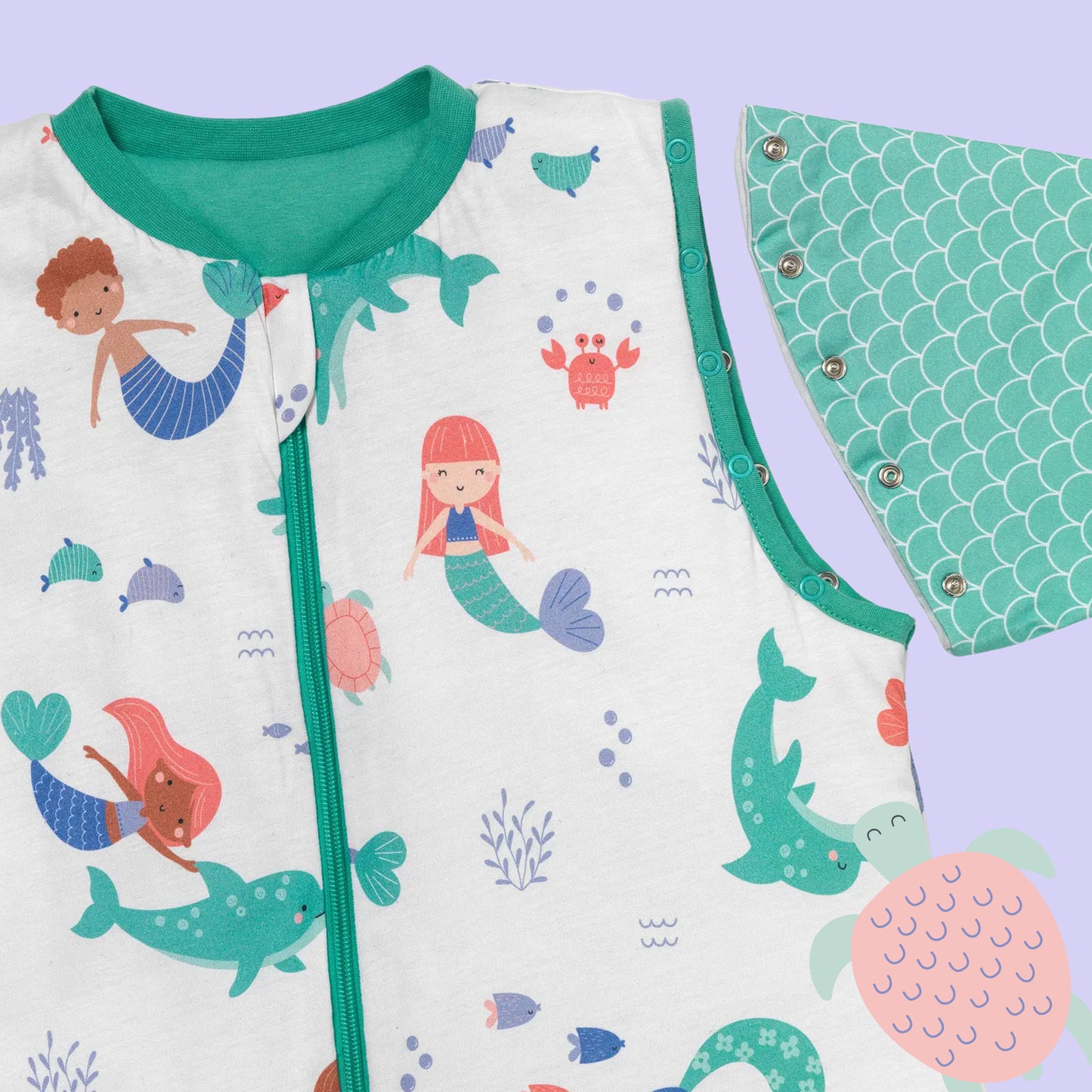 Sleeping Bag with Feet & Foldable Feet Covers - 2.5 TOG