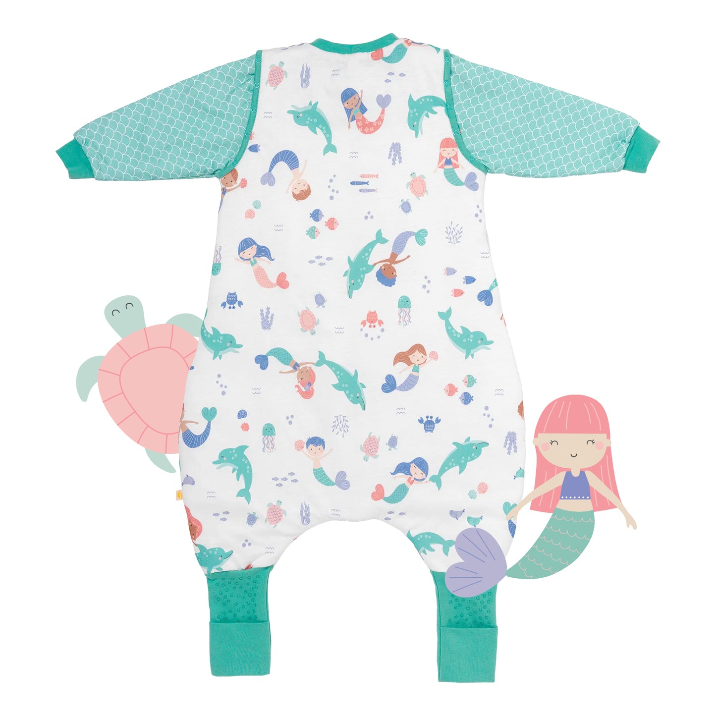 Sleeping Bag with Feet & Foldable Feet Covers - 2.5 TOG