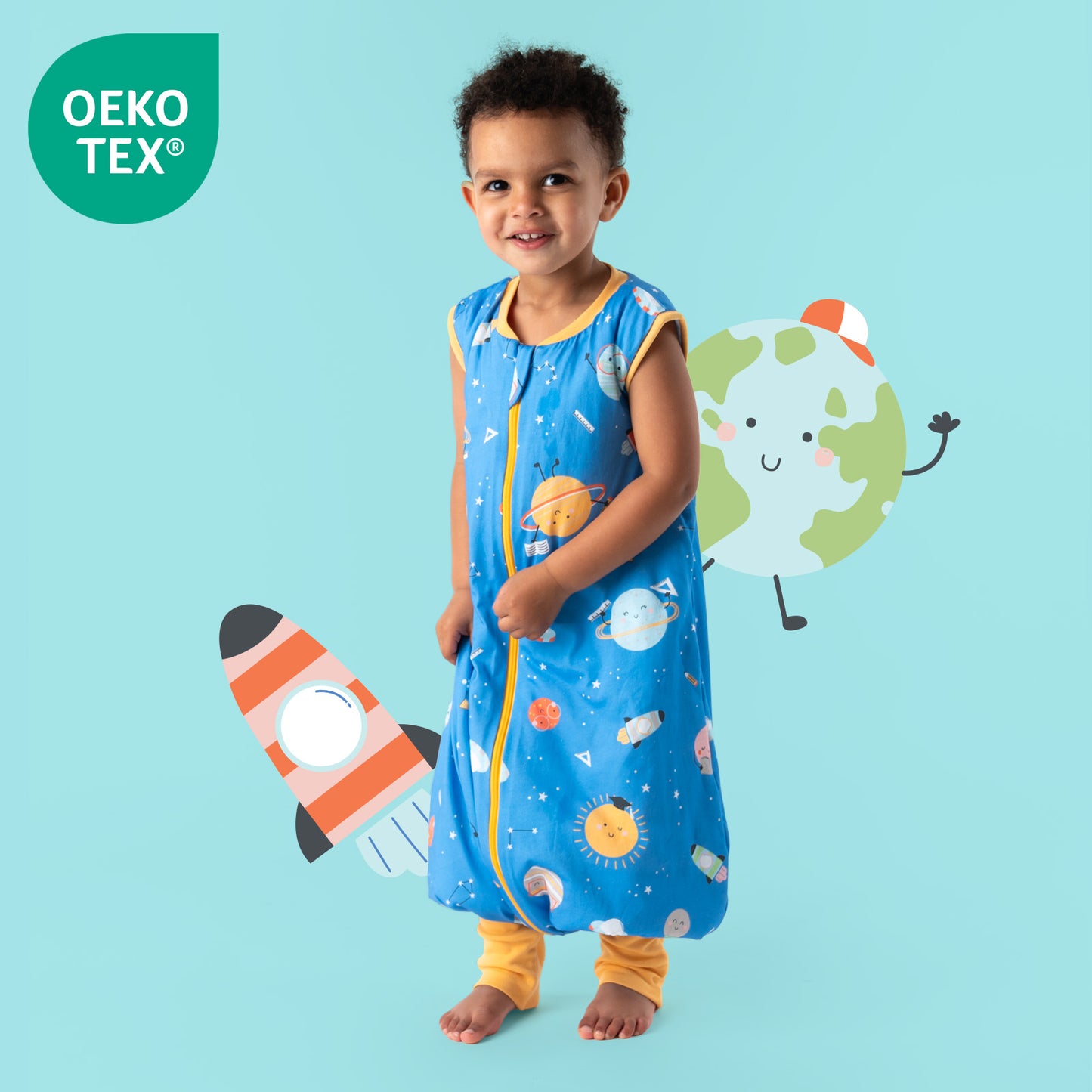 Sleeping Bag with Feet & Foldable Feet Covers - 1.0 TOG