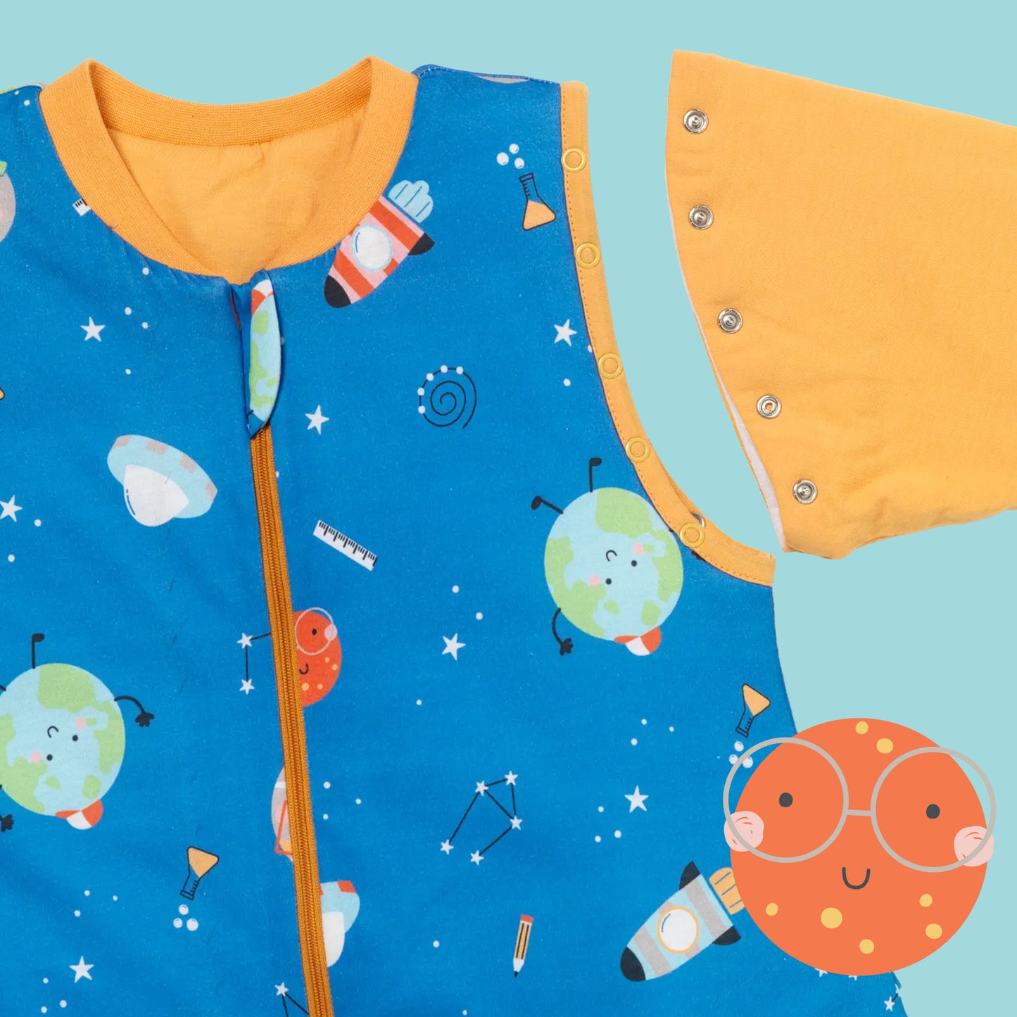 Sleeping Bag with Feet & Foldable Feet Covers - 2.5 TOG