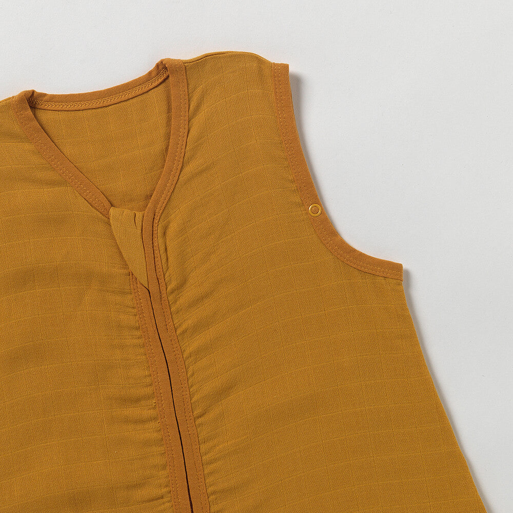 Muslin Sleeping Bag with Feet - 0.5 Tog_Mustard_2_422