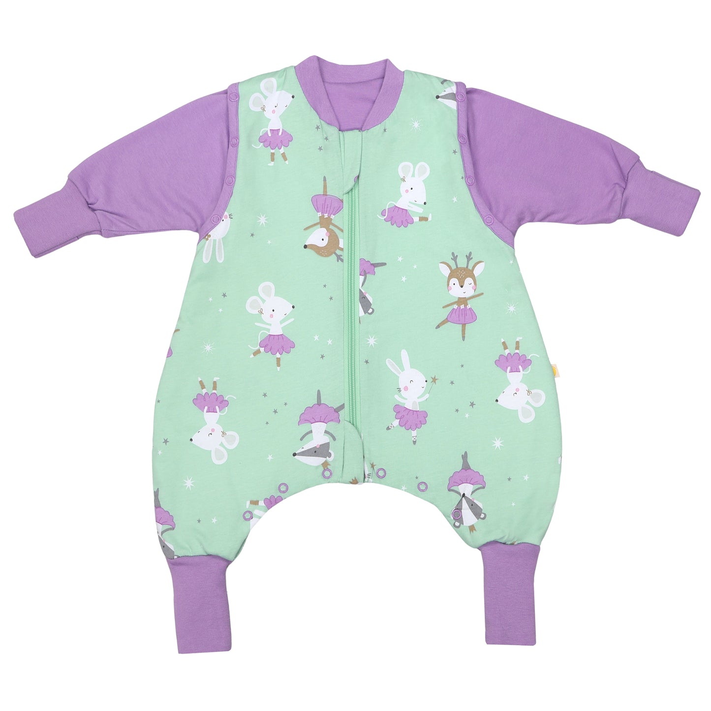 Sleeping Bag with Feet Foldable Feet Covers & Sleeves - 1.0 TOG_Ballerina_front2_1182
