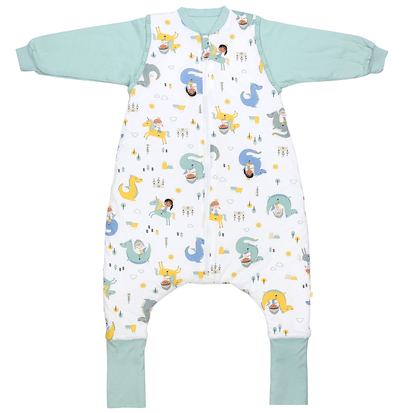 Sleeping Bag with Feet Foldable Feet Covers & Sleeves - 1.0 TOG_Fantasia_fronte2_1182