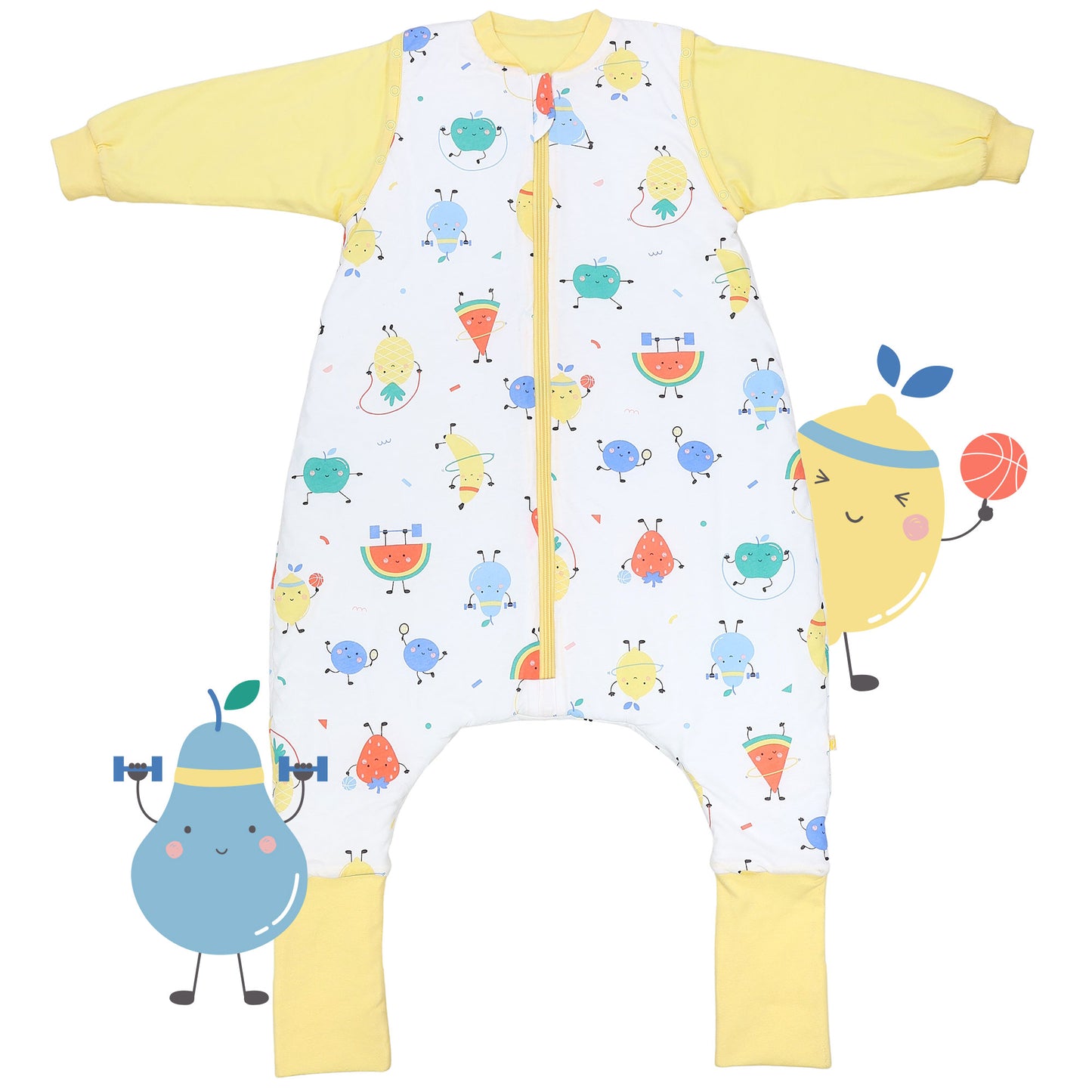 Sleeping Bag with Feet Foldable Feet Covers & Sleeves - 1.0 TOG_Frutas en Forma_fronte_1182