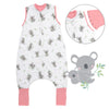 Sleeping Bag with Feet Foldable Feet Covers & Sleeves - 1.0 TOG_Koala_Front with armhole_1182