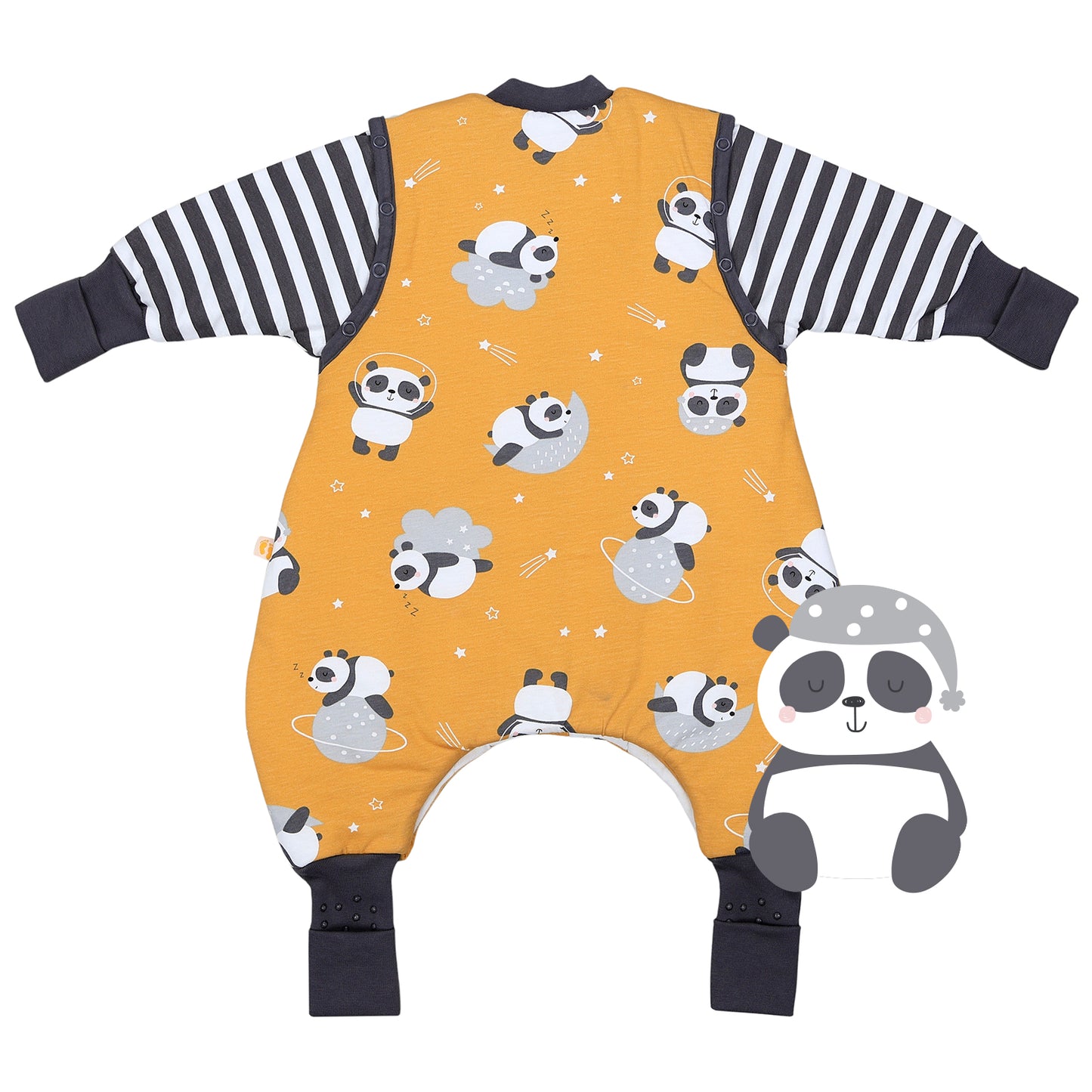 Sleeping Bag with Feet Foldable Feet Covers & Sleeves - 1.0 TOG_Panda_back_1182