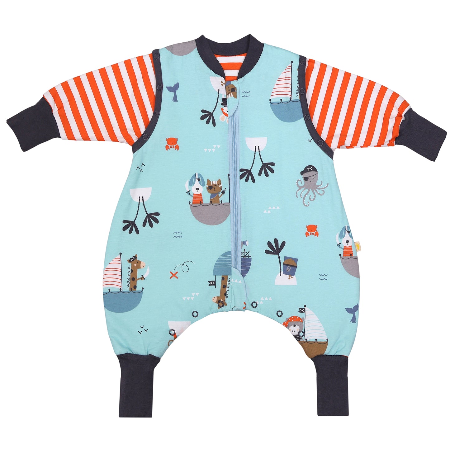 Sleeping Bag with Feet Foldable Feet Covers & Sleeves - 1.0 TOG_Pirate_front2_1182