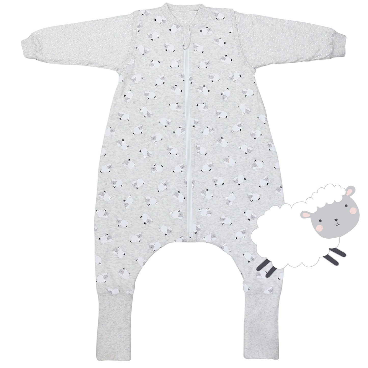 Sleeping Bag with Feet Foldable Feet Covers & Sleeves - 1.0 TOG_front_1182