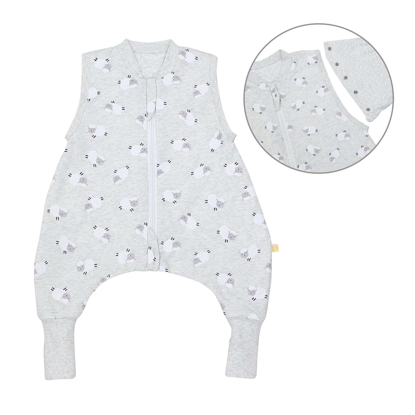 Sleeping Bag with Feet Foldable Feet Covers & Sleeves - 1.0 TOG_front_1182
