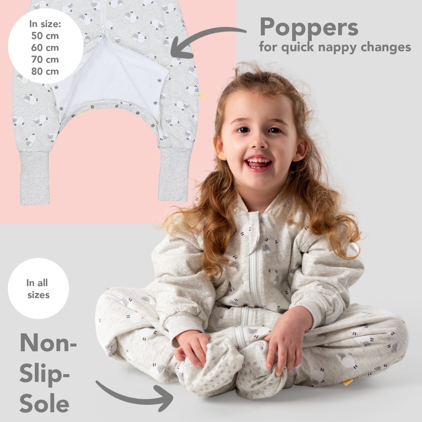 Sleeping Bag with Feet Foldable Feet Covers & Sleeves - 1.0 TOG_foot area_1182
