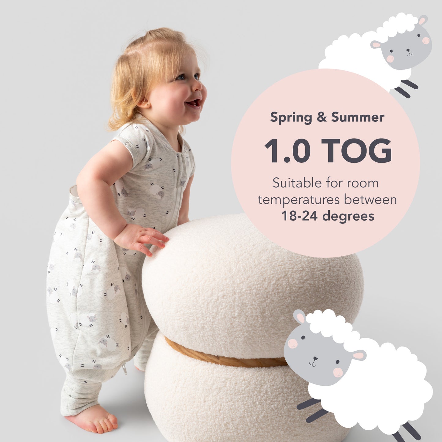 Sleeping Bag with Feet Foldable Feet Covers & Sleeves - 1.0 TOG_TOG_1182