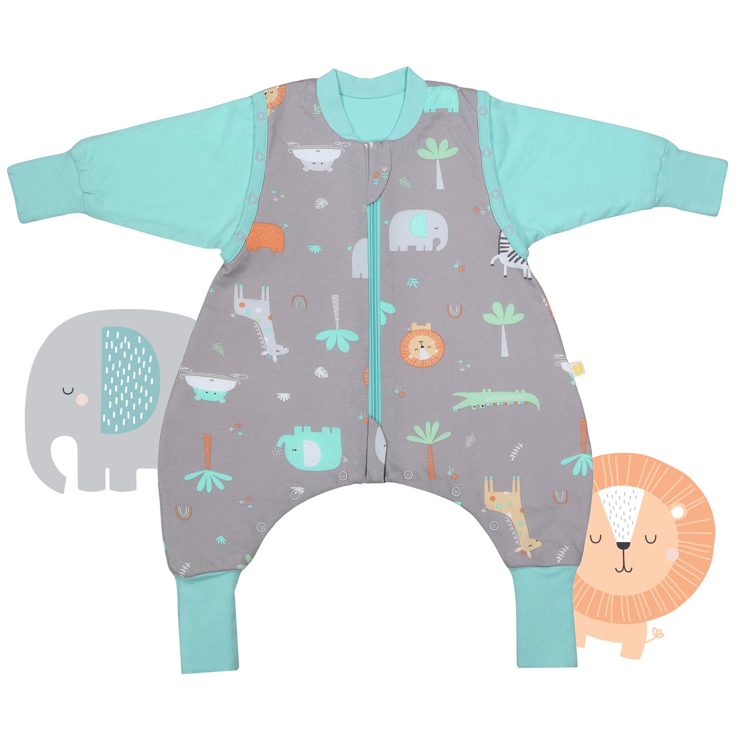 Sleeping Bag with Feet Foldable Feet Covers & Sleeves - 1.0 TOG_Pirate_front_1182