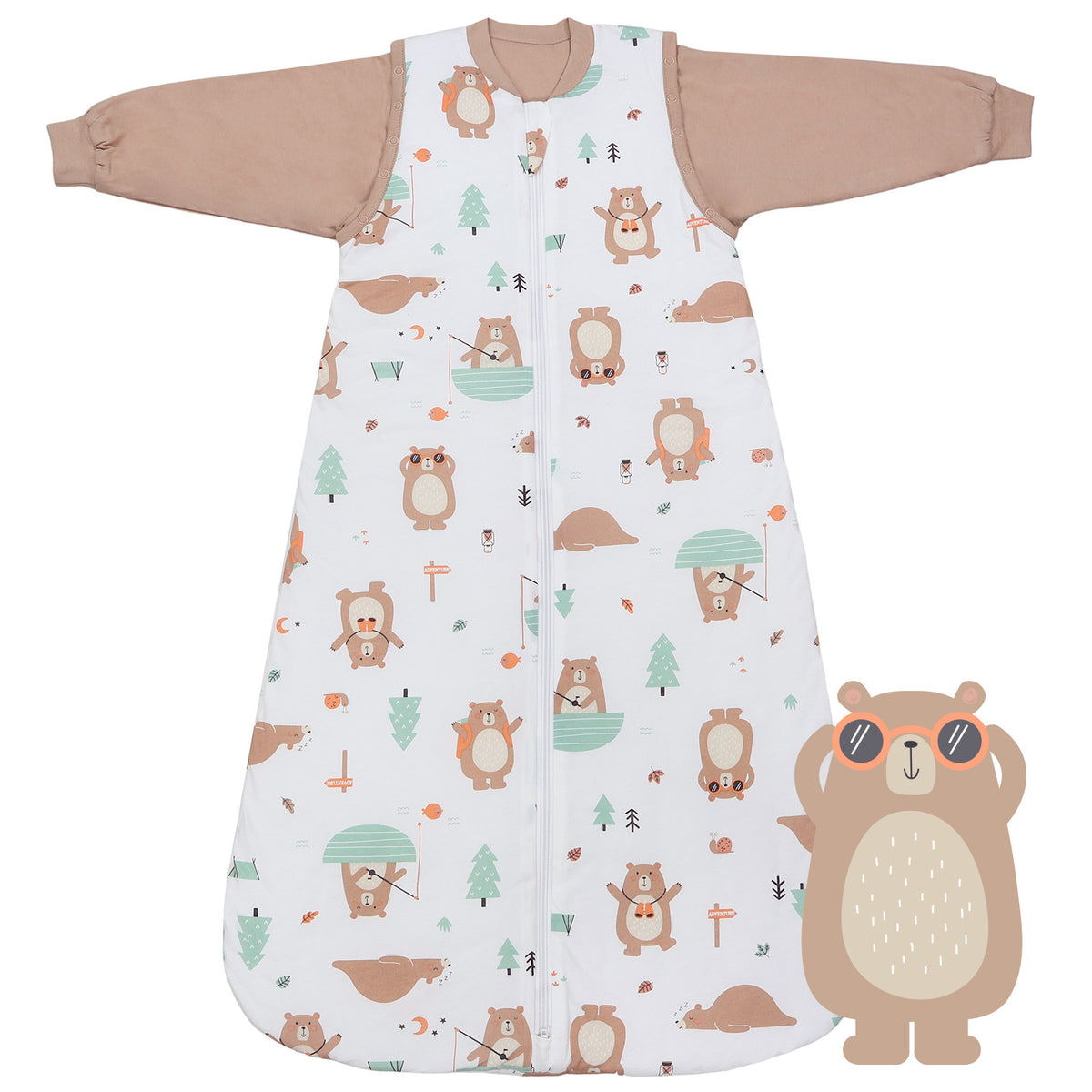 Baby Sleeping Bag - 1.0 TOG_Explorer Bear_front_1187