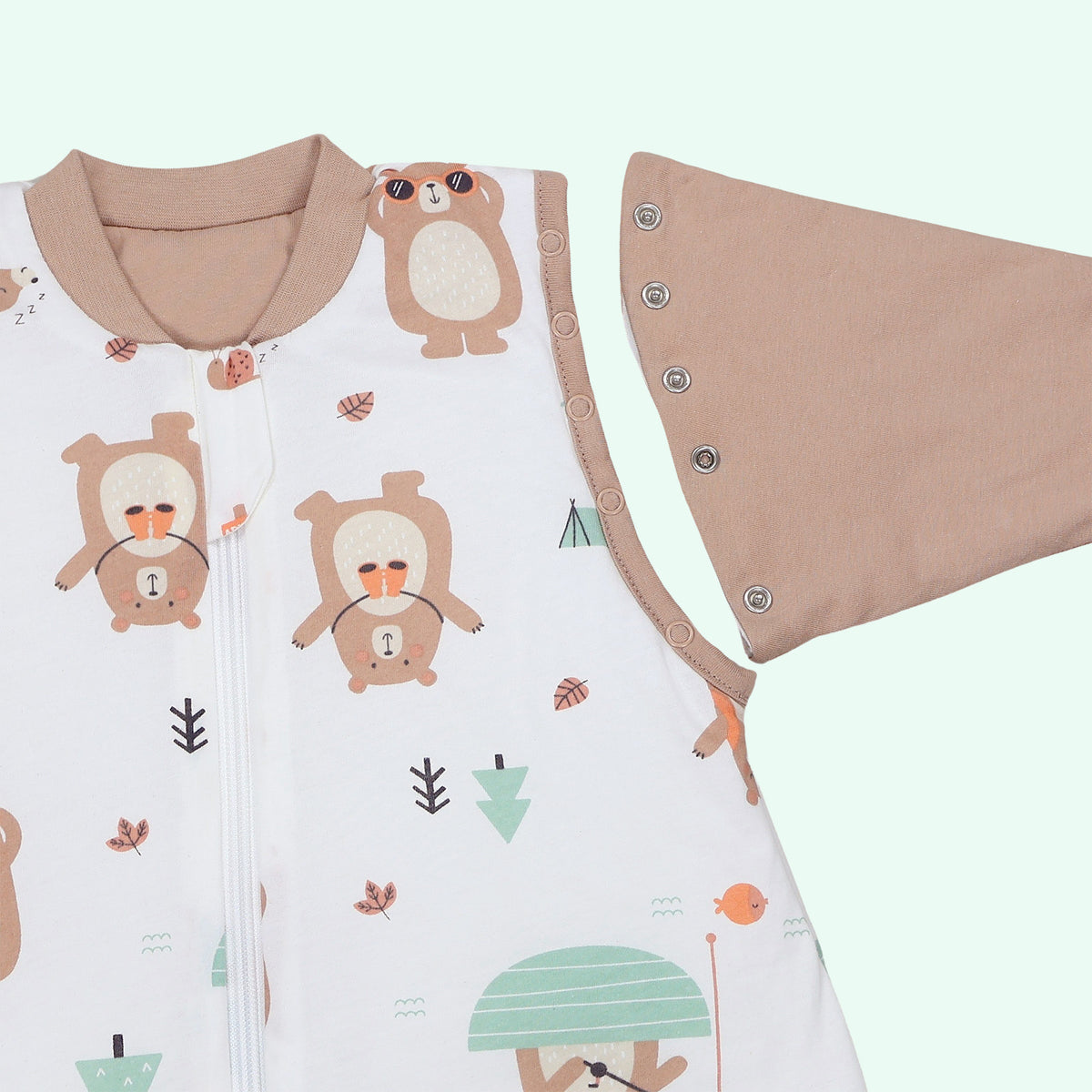 Baby Sleeping Bag - 1.0 TOG_Explorer Bear_sleeve area_1187