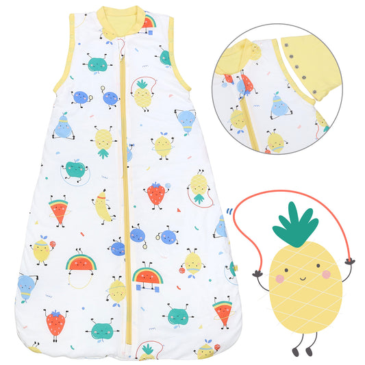Baby Sleeping Bag - 1.0 TOG_Sporty Fruit_Front with armhole_1187