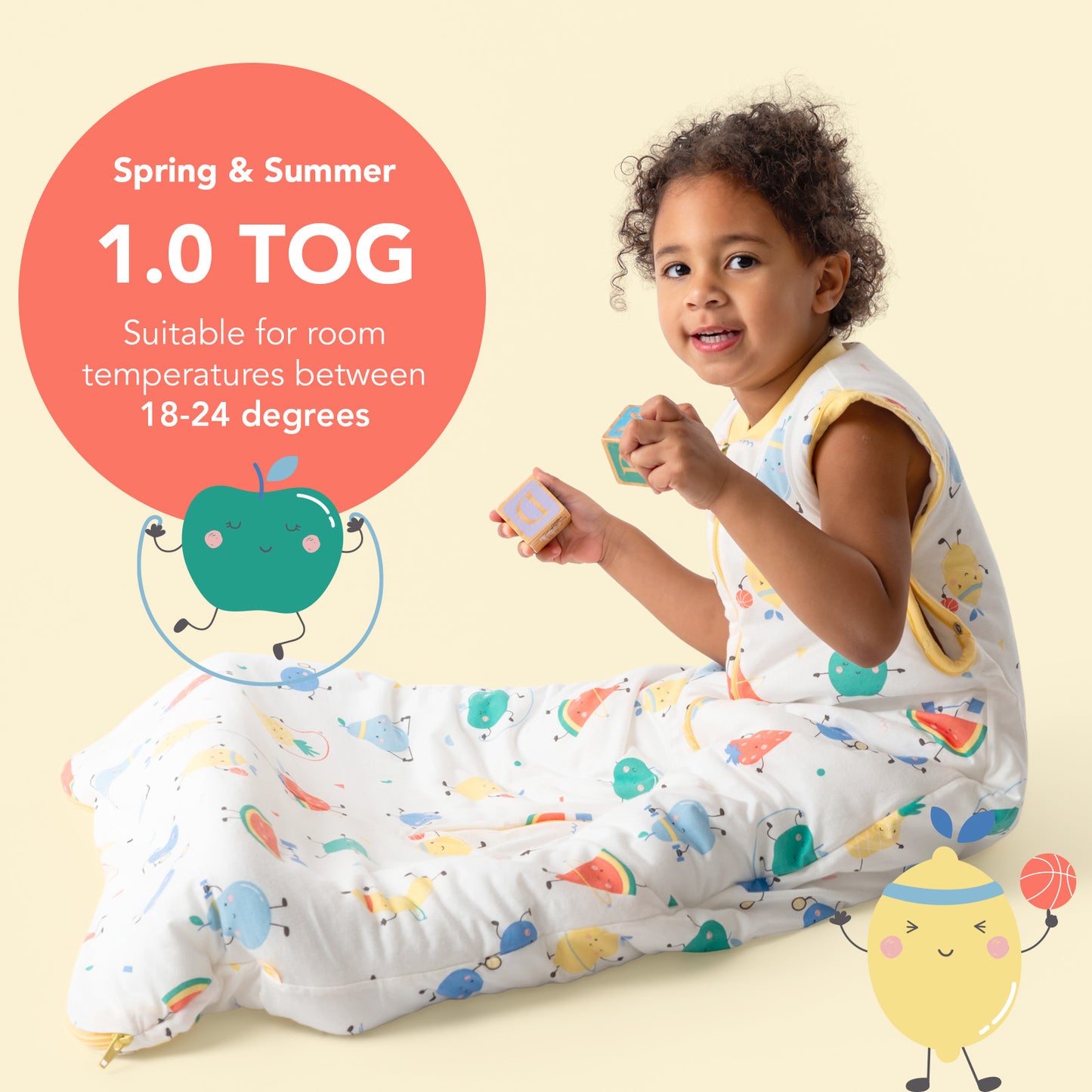 Baby Sleeping Bag - 1.0 TOG_Frutas en Forma_TOG_1187