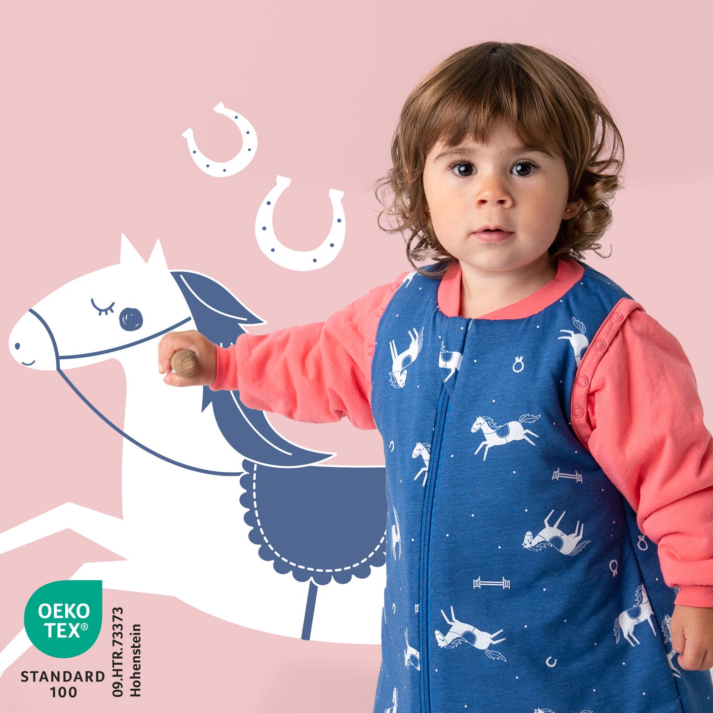 Baby Sleeping Bag - 1.0 TOG_Horses_1187_2