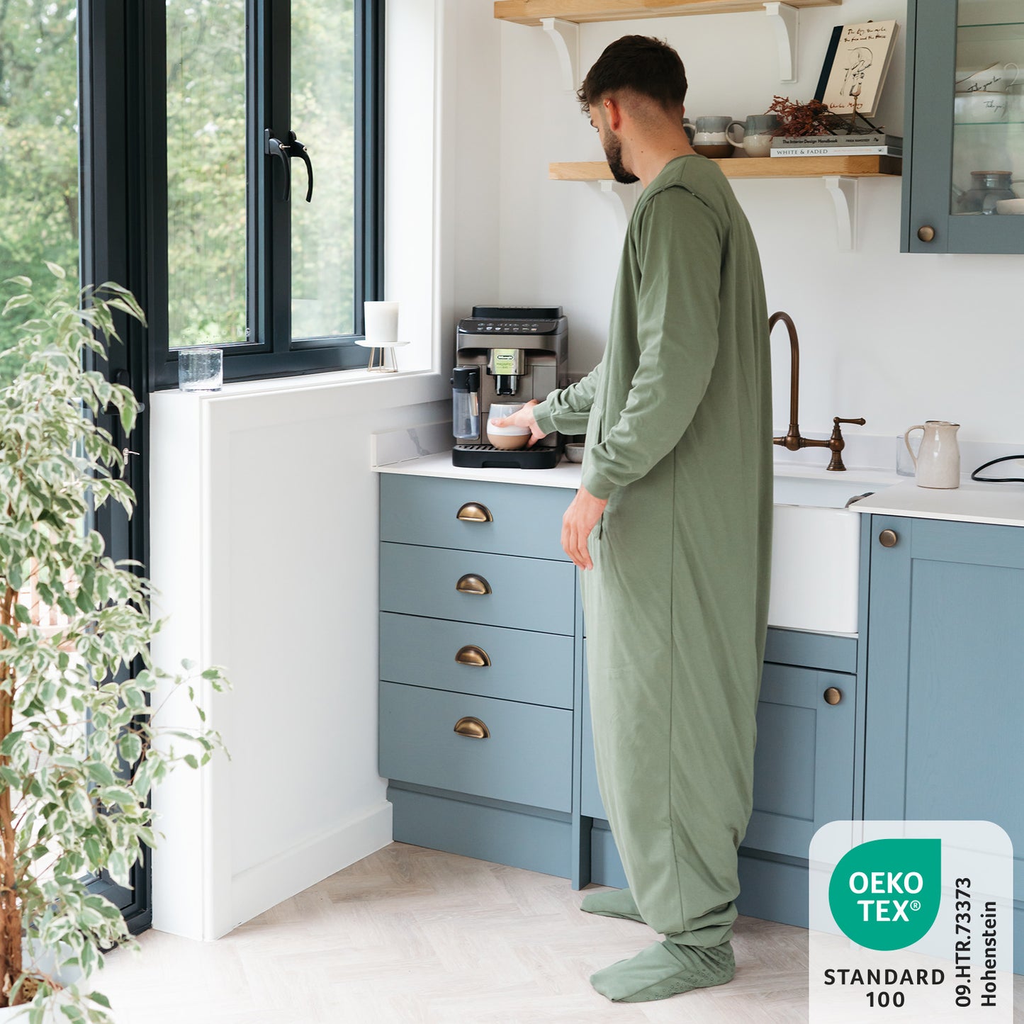 Adult Sleeping Bag with Feet & Detachable Sleeves - 2.5 TOG_Olive_1188_2