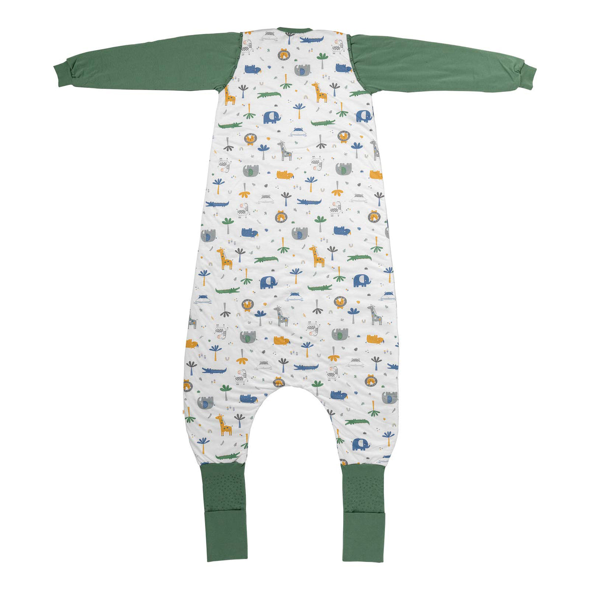 Adult Sleeping Bag with Feet & Detachable Sleeves - 3.5 TOG_Jungle_back_1189