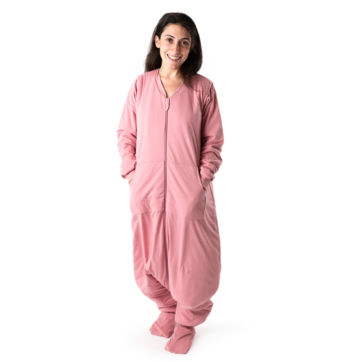 Adult Sleeping Bag with Feet & Detachable Sleeves - 3.5 TOG_Rose Pink_sample image_1189