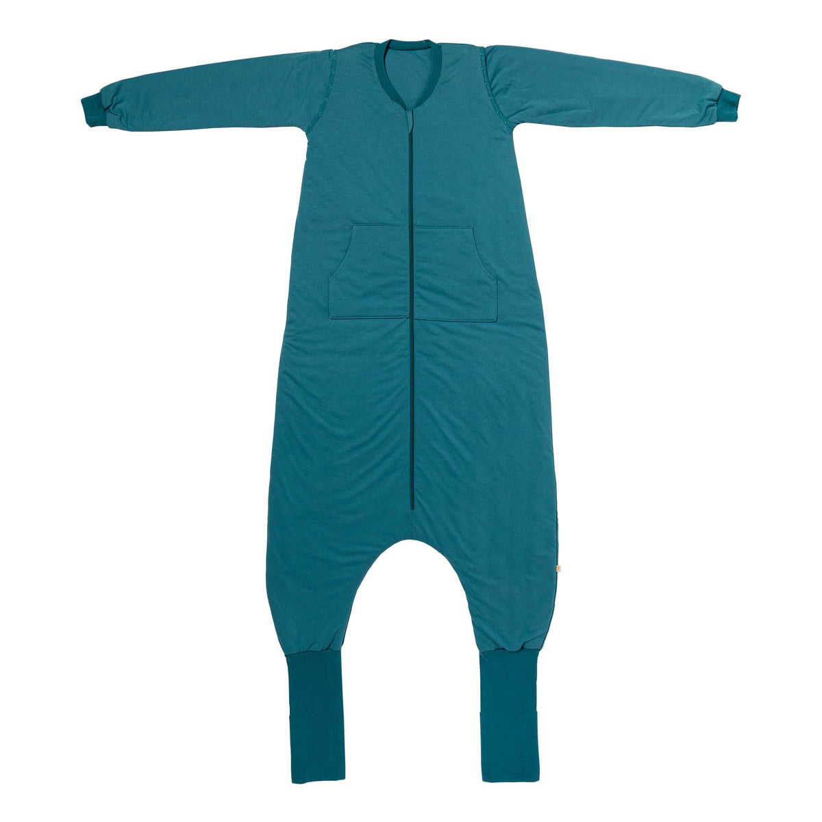 Adult Sleeping Bag with Feet & Detachable Sleeves - 3.5 TOG_Teal_front_1189