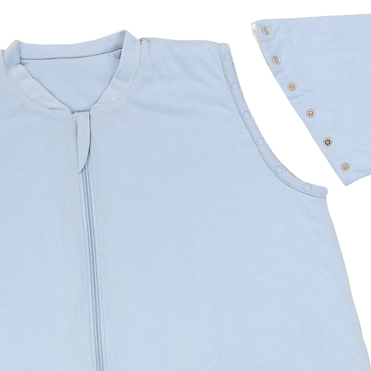 Adult Sleeping Bag with Feet & Detachable Sleeves - 1.0 TOG_Powder Blue_sleeve area_1190