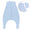 Sleeping Bag with Feet Foldable Feet Covers & Sleeves - 1.0 TOG_Powder Blue_Front with armhole_1200