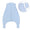 Sleeping Bag with Feet Foldable Feet Covers & Sleeves - 1.0 TOG_Powder Blue_Front with armhole_1200