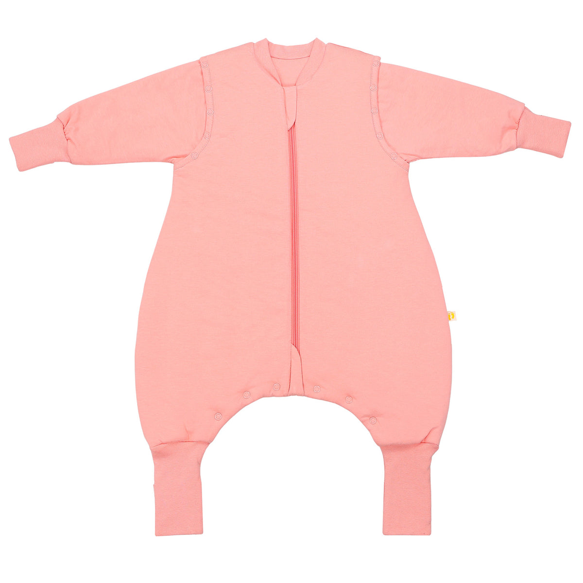 Sleeping Bag with Feet Foldable Feet Covers & Sleeves - 1.0 TOG_Peach_front_1200