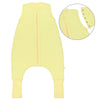 Sleeping Bag with Feet Foldable Feet Covers & Sleeves - 1.0 TOG_Soft Yellow_Front with armhole_1200