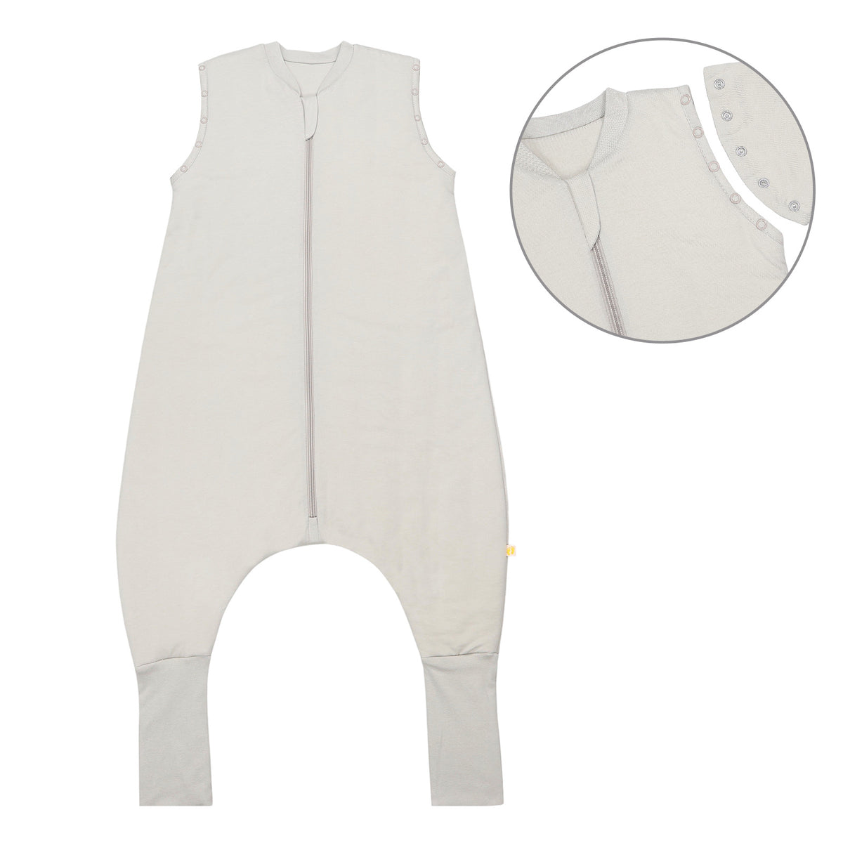 Sleeping Bag with Feet Foldable Feet Covers & Sleeves - 1.0 TOG_Oatmeal_front_1200